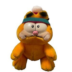 Vintage United Feature Syndicate, Inc Orange Garfield Winter 1978 1981 Plush Toy